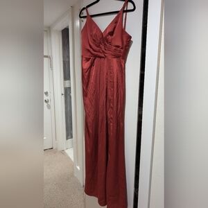 Azazaie Rust Evening Gown